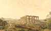 Храм аполлона Эпикурейского в Бассах. Картина 1821 года